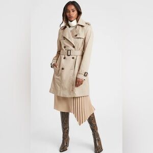 Banana Republic Water Resistant Classic Trench W/ Removable Lining Large Petite